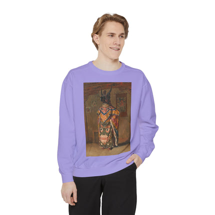 A Buddhist Lama by Vasily Vereshchagin Garment-Dyed Sweatshirt