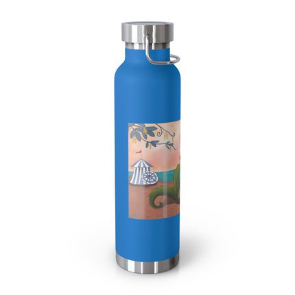 Mermaid with Parasol and Cupid by George Barbier Copper Vacuum Insulated Bottle, 22oz