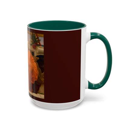 Flaming June by Frederic Leighton Colorful Mugs (11oz, 15oz)
