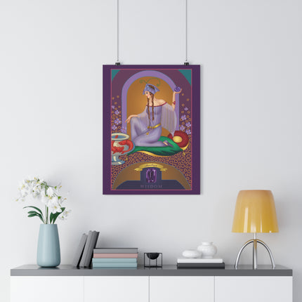 February & Amethyst (from the Gem Series) by Sofia Chiostri Giclée Art Print