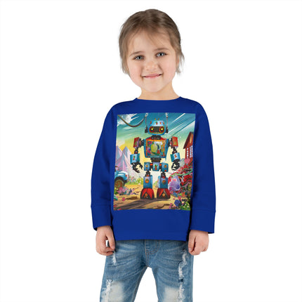 The Rusty Robot Toddler Long Sleeve Tee