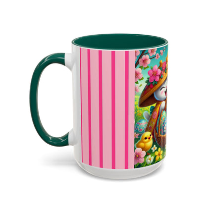 Geisha Kitten’s Easter Delight Colorful Mugs (11oz, 15oz)