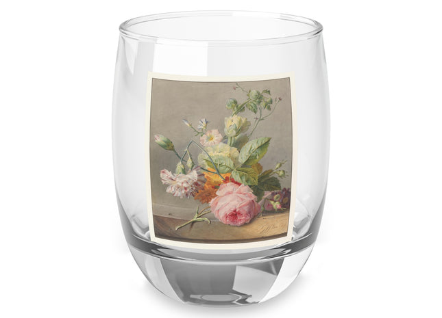 Floral Still Life by Georgius Jacobus Johannes van Os Whiskey Glass
