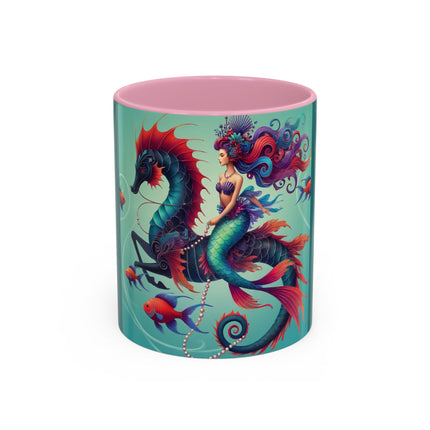 Mermaid & Sea Dragon Mug – Ocean Guardian & Mythic Beauty