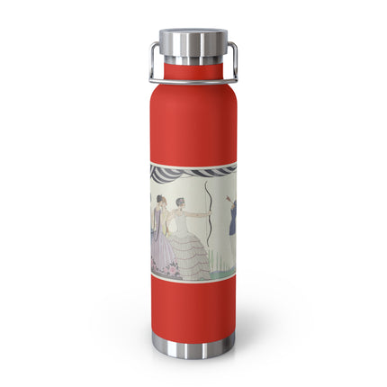 Visez au coeur, belles dames! by George Barbier Copper Vacuum Insulated Bottle, 22oz