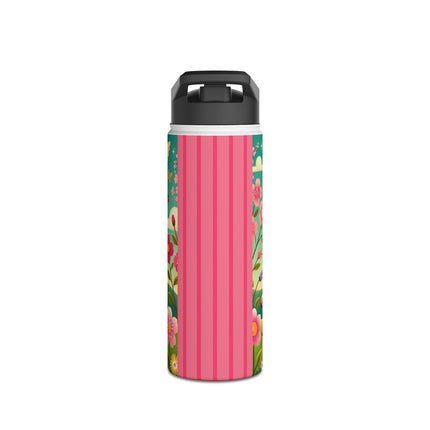 Geisha Fairy and the Hummingbird Blossom Stainless Steel Water Bottle, Standard Lid