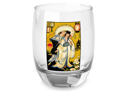 Golden Embrace Whiskey Glass