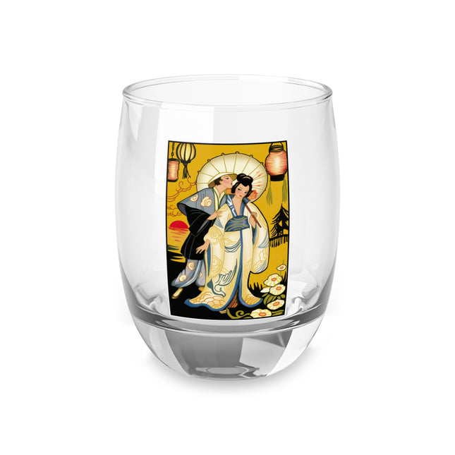 Golden Embrace Whiskey Glass