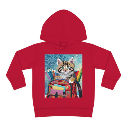Whiskered Wanderings Toddler Pullover Fleece Hoodie