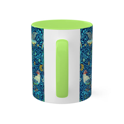 Bird by William Morris Colorful Mugs, 11oz