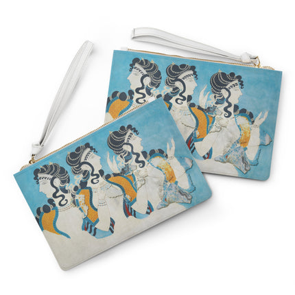 Reproduction of Ladies in Blue by Emile Gilliéron Clutch Bag