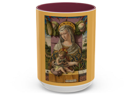Madonna and Child by Carlo Crivelli Colorful Mugs (11oz, 15oz)