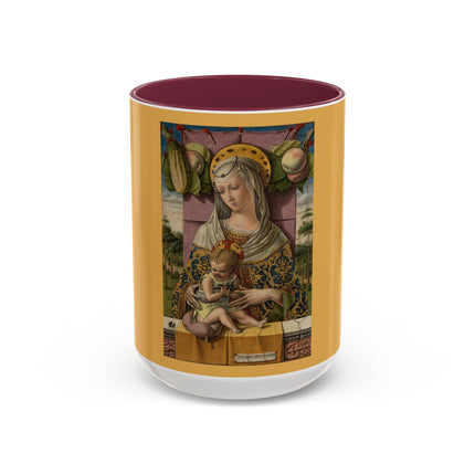 Madonna and Child by Carlo Crivelli Colorful Mugs (11oz, 15oz)