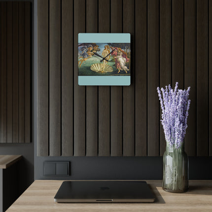 Birth of Venus by Sandro Botticelli Acrylic Wall Clock, Square