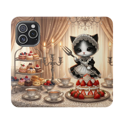 🍓🐱 The Patisserie Kitten Flip Case – Sweet Charm & Storybook Delight