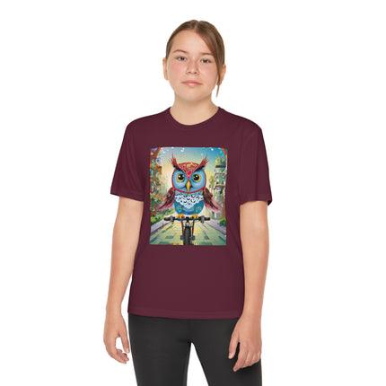 Cycling Owl Youth Competitor Tee – Urban Adventure & Playful Energy