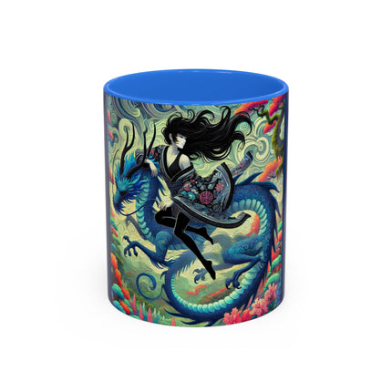 Mystic Guardian of the Sky Light Colorful Mugs (11oz, 15oz)