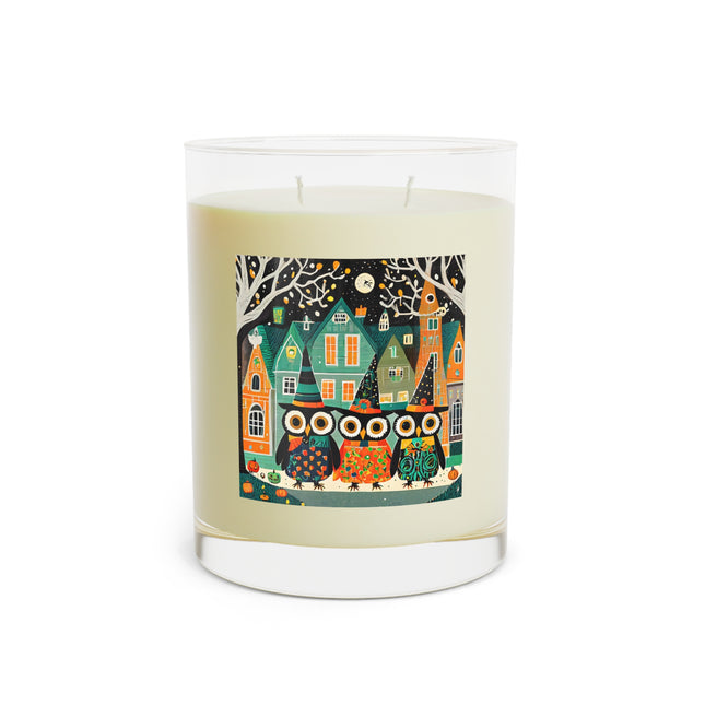 Night of the Trick-or-Treating Owlets Scented Candle - Full Glass, 11oz