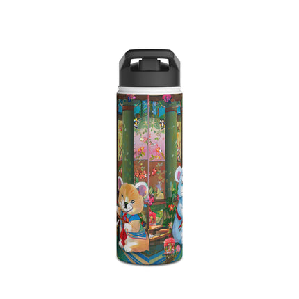 Melodies of the Snow Lion Cub Stainless Steel Water Bottle