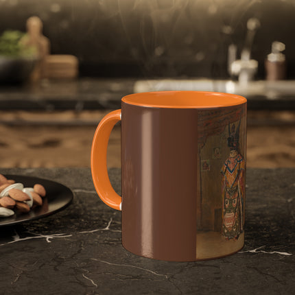 A Buddhist Lama at a Feast at Pemionchi Monastery by Vasily Vereshchagin Colorful Mugs, 11oz