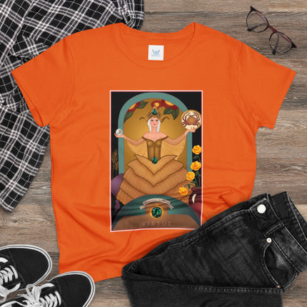 June & Pearl, Alexandrite (from the Gem Series) by Sofia Chiostri Women's Midweight Cotton Tee