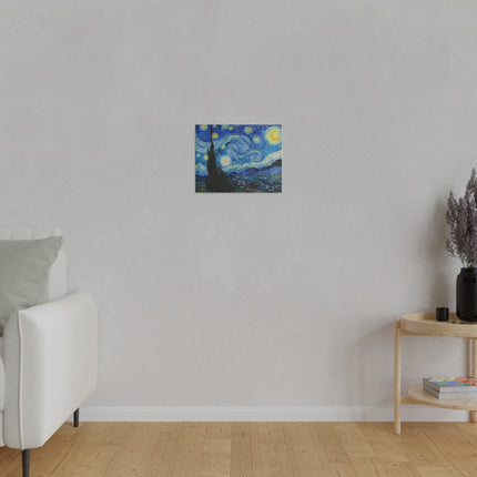 The Starry Night by Vincent Van Gogh Matte Canvas, Stretched, 0.75"
