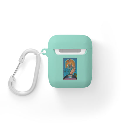 March & Aquamarine AirPods Case — Gem Series by Sofia Chiostri