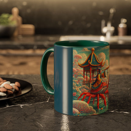 The Celestial Crab Navigator Colorful Mugs (11oz, 15oz)