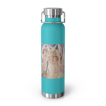 Madonna with Child Surrounded by Musical Angels by Gerda Wegener Copper Vacuum Insulated Bottle, 22oz
