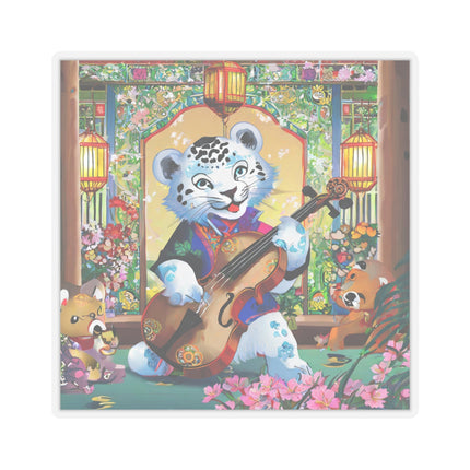 Melodies of the Snow Lion Cub Kiss-Cut Stickers (4 Sizes)