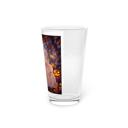 🎃🌙 The Midnight Court Of Pumpkin Grove Glass, 16oz – Elegant Halloween Masquerade