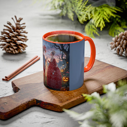 ♥️🎃 The Queen Of Hearts Halloween Masquerade Colorful Mug – Royal Halloween Fantasy