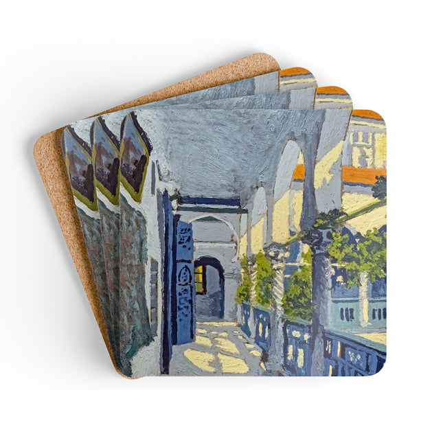 Gallery of a Moroccan Riad by George Gaudion Corkwood Coaster Set
