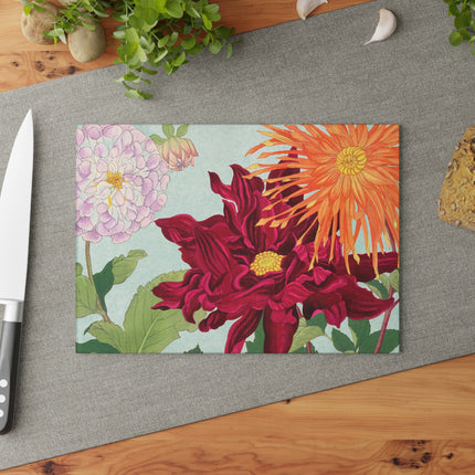 Dahlia by Tanigami Kônan Glass Cutting Board