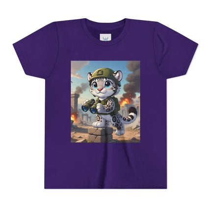 Snow Leopard Lookout Youth Short Sleeve Tee