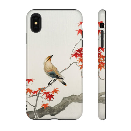 Japanese Bird on Maple by Ohara Koson Phone Cases