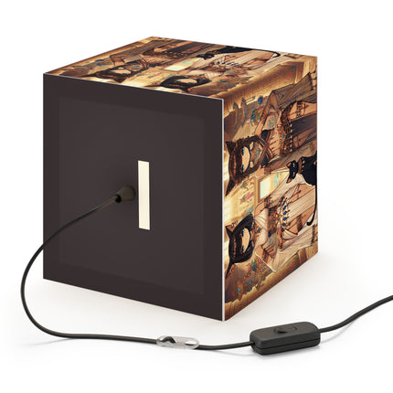 🐱🏛️ The Egyptian Priestess Cats Light Cube Lamp – Temple Guardians & Ancient Grace