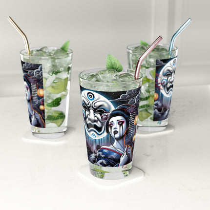 Geisha’s Black Ink Tears Glass, 16oz