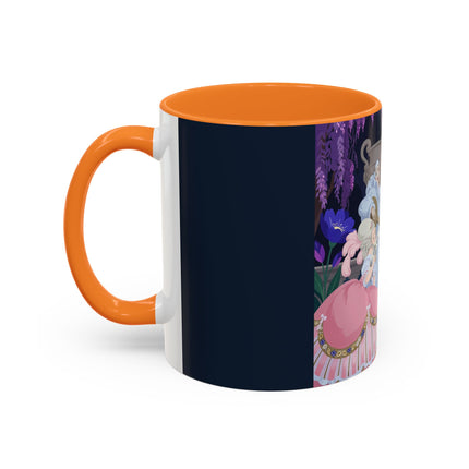 The Moonlit Garden Serenade Colorful Mugs – Art Deco Musical Elegance