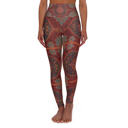 Arabesques by Émile Prisse d'Avennes High Waisted Yoga Leggings (AOP)