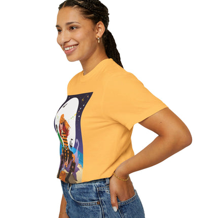 Moonlit Pirate Halloween Unisex Garment-Dyed T-shirt