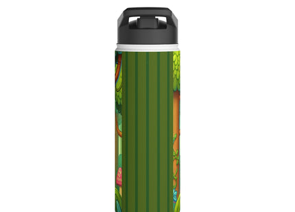 Stealthy Stripes Stainless Steel Water Bottle, Standard Lid