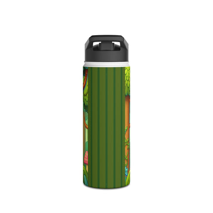 Stealthy Stripes Stainless Steel Water Bottle, Standard Lid