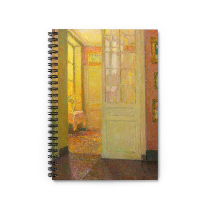 Interior, Window Light by Henri Le Sidaner Spiral Notebook - Ruled Line
