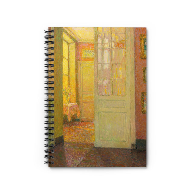 Interior, Window Light by Henri Le Sidaner Spiral Notebook - Ruled Line