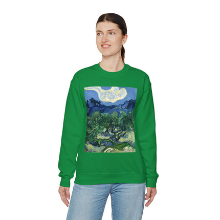 Olive Trees by Vincent Van Gogh Unisex Heavy Blend™ Crewneck Sweatshirt