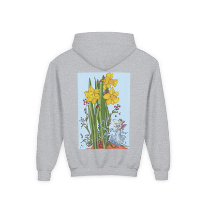 Daffodil Fairy Youth Hooded Sweatshirt – Spring Magic & Timeless Charm