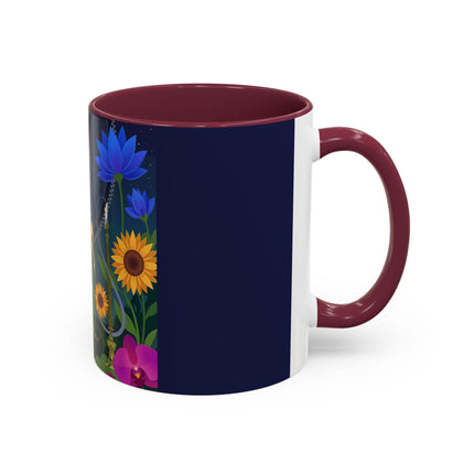 The Lady Of The Starlit Candles Colorful Mugs – Art Deco Theatrical Romance
