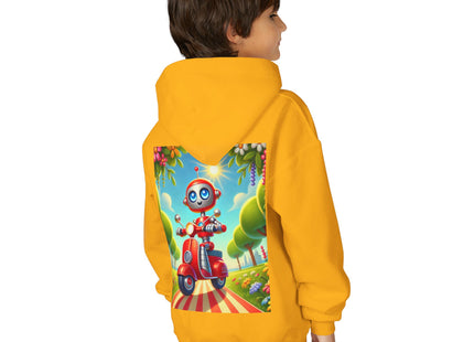 The Traveling Robot Youth Heavy Blend Hooded Sweatshirt