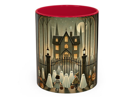 Ghostly Welcome – A Halloween Night Colorful Mugs (11oz, 15oz)
